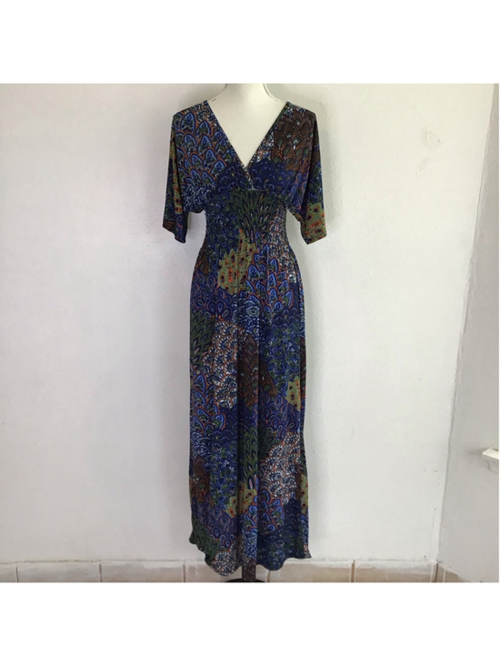 5th & Love Dresses & Skirts - 5th & love Women Elegant Blue Green Peacock Paisley Maxi Dress no size tag